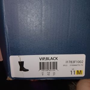 Dr SCHOLLS BLACK WOMENS LEATHER ZIP UP BOOT